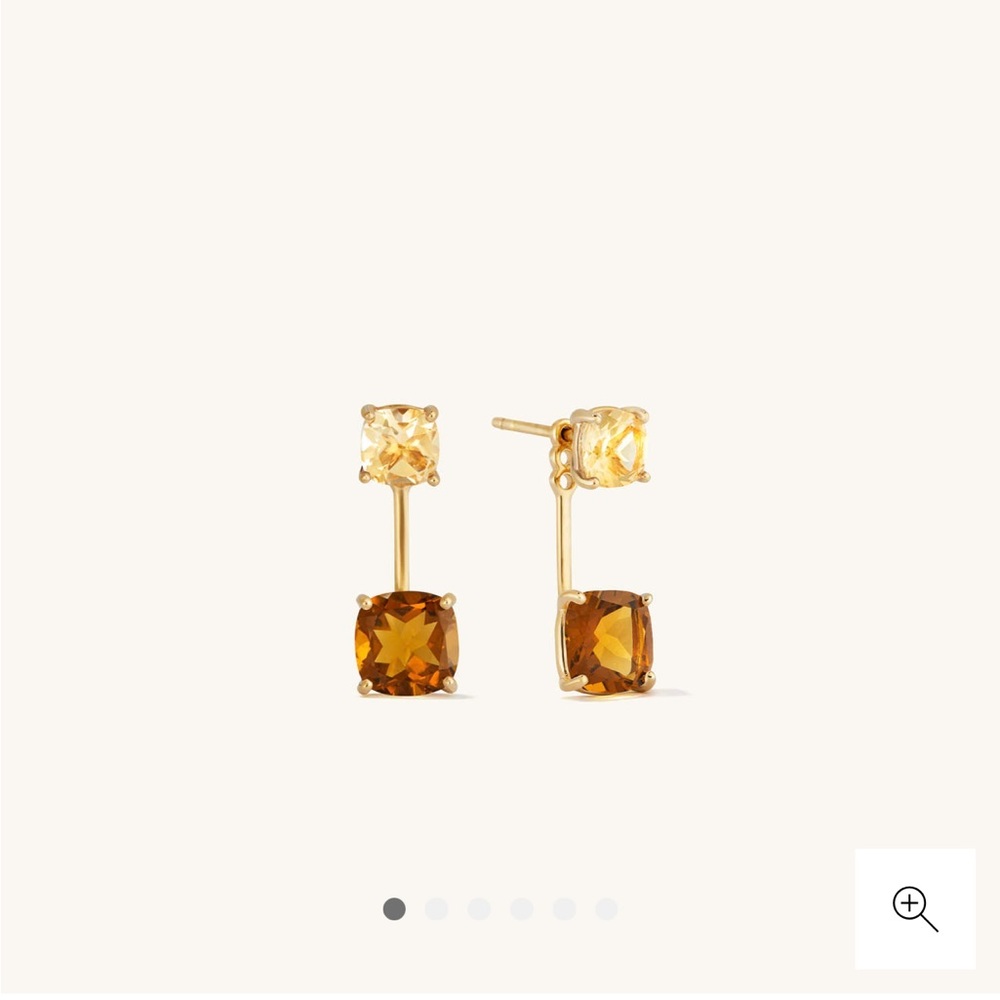 Like New Mejuri Gemstone Ear Jacket Stud